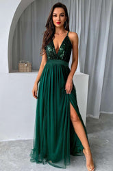 Vestido Verde Esmeralda Angélica