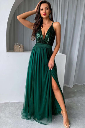 Vestido Verde Esmeralda Angélica